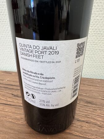 Quinta do Javali Vintage Port 2019 “Danish feet”