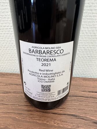 4 fl. Molino Barbaresco Teorema 2021