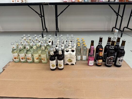 67 fl. Ass. Tonic, øl m.m. - ALT ER GÅET PÅ DATO