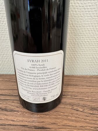 5 fl. Domaine Richeaume vine 