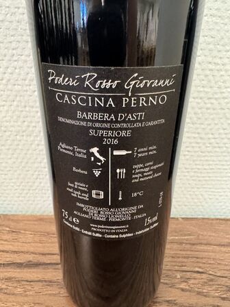 3 fl. Poderi Rosso Giovanni