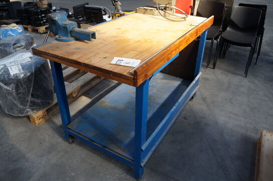 Filebænk med skruestik