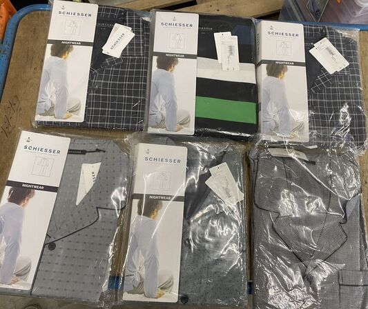 6 stk Pyjamas sæt str small fra Schiesser samlet pris 3300.-