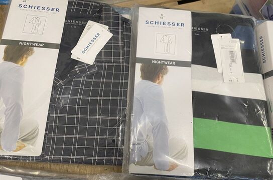 6 stk Pyjamas sæt str small fra Schiesser samlet pris 3300.-