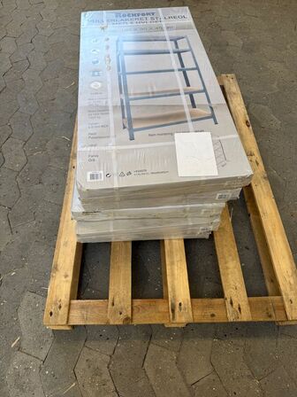 1 stk. palle med reoler(ubrugt)