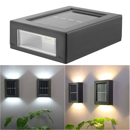 8 stk. Facadebelysning solar skumringsrelæ