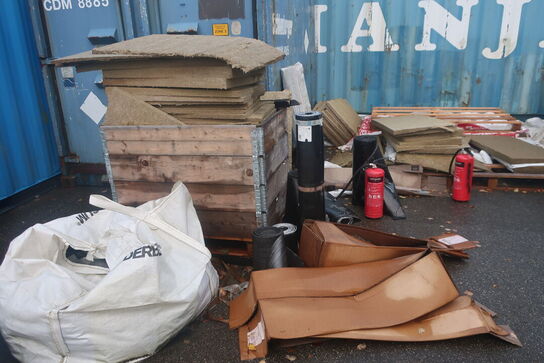 Isolering, paller, pallerammer m.m.