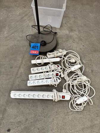 Standerlamper & diverse forlængerledninger