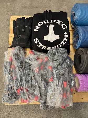 Stort parti fitnessudstyr