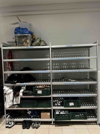 Dankok reol H 200 B 232 med 14 hylder