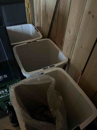 3 stk.  skraldespande