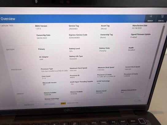Bærbar computer DELL Latitude 7430