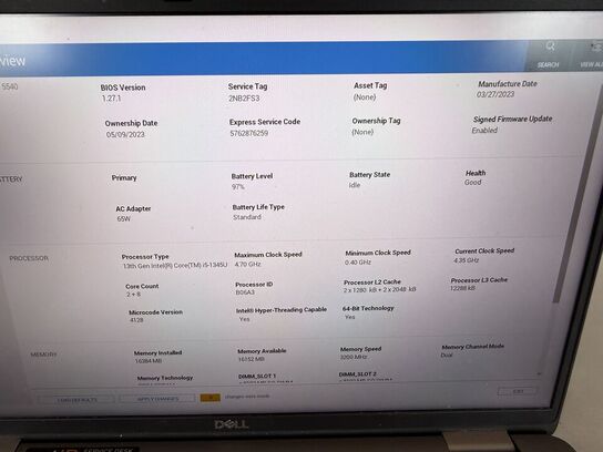 Bærbar computer DELL Latitude 5540