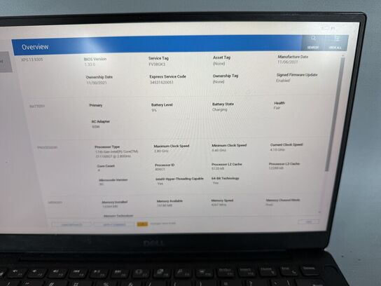 Bærbar computer DELL XPS 13 9305