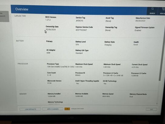 Bærbar computer DELL Latitude 7440