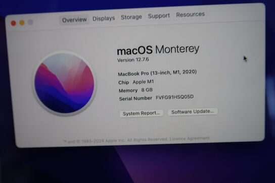 Bærbar computer APPLE MacBook Pro 13" 2020