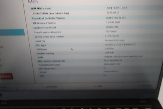 Bærbar computer LENOVO X1 Carbon 7th gen.