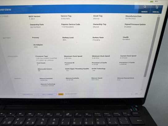 Bærbar computer DELL XPS 13 9305