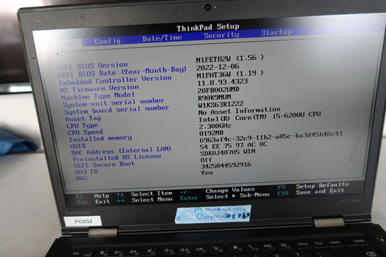 Bærbar computer LENOVO X1 Carbon 7th gen.
