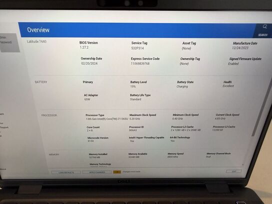 Bærbar computer DELL Latitude 7440