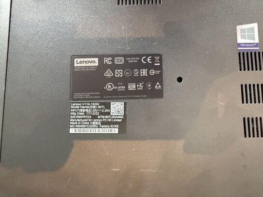 Bærbar computer LENOVO V110-15ISK