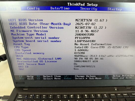 Bærbar computer LENOVO X1 Carbon 6th Gen.