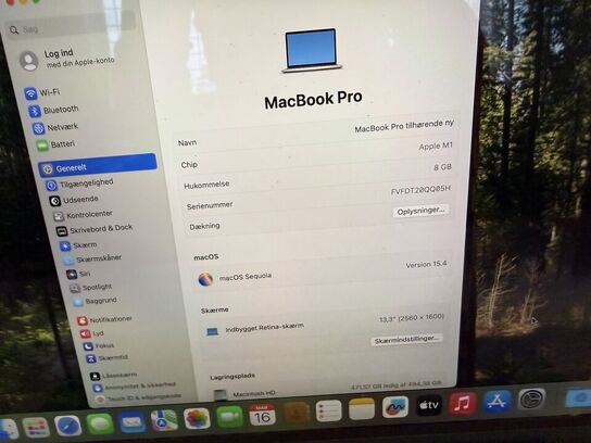 Bærbar computer APPLE MacBook Pro 13" 2020