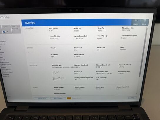 Bærbar computer DELL Latitude 7440