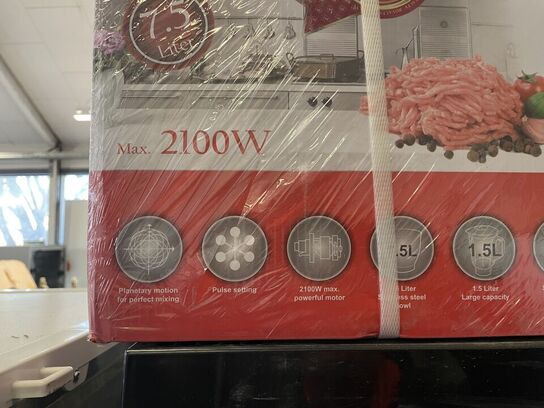 Køkkenmaskine ROYALTY LINE. 2100W. 7,5 liter.