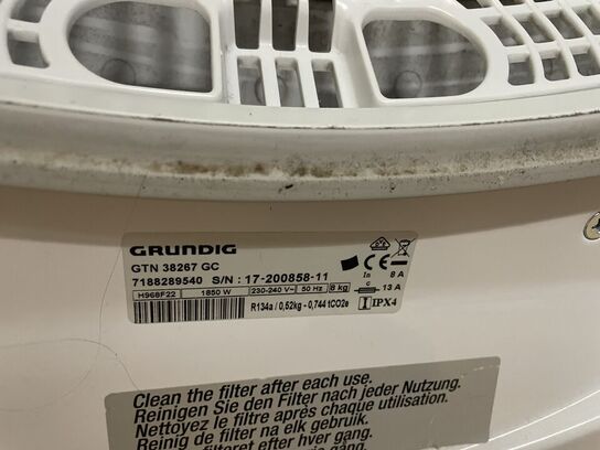 Tørretumbler, brugt. GRUNDIG.