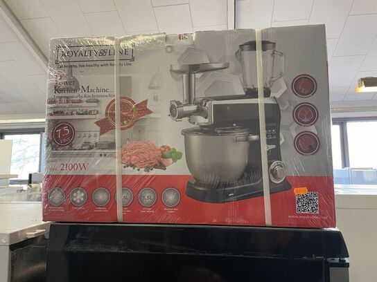 Køkkenmaskine ROYALTY LINE. 2100W. 7,5 liter.