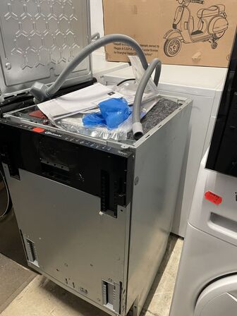 Opvaskemaskine, brugt. BAUKNECHT. Indbygningsmodel.