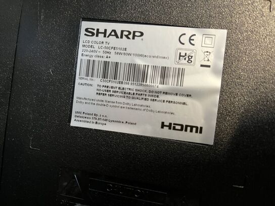 50" TV SHARP 50CFE5102E