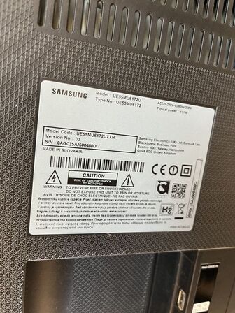 55"  TV SAMSUNG UE55MU6172U