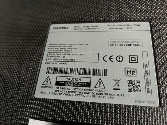 65"  TV SAMSUNG UE65KU6075U