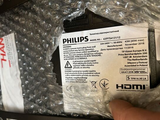 43" PHILLIPS PFS4131/12