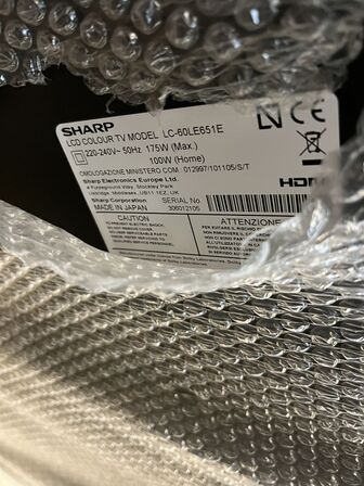 60" TV SHARP LC-60LE651E X