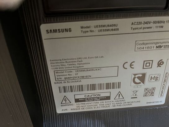 55"  TV SAMSUNG UE55MU6405