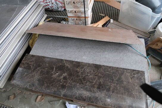 Byggmaterial: Naturstensfliser, stropper mv.  HANG GREY MARBLE