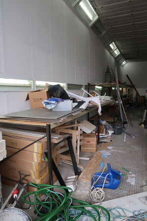 Lager & byggematerialer: Pallereol, værktøj mv. 