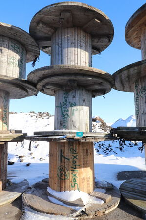 3 stk store kabeltromler