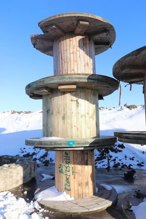 3 stk store kabeltromler