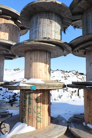 3 stk store kabeltromler