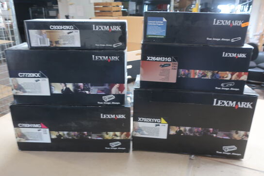7 stk. toner LEXMARK