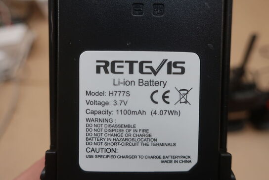 9 stk. Walkie-talkie RETEVIS RT24