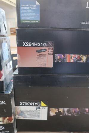 7 stk. toner LEXMARK