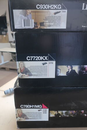 7 stk. toner LEXMARK