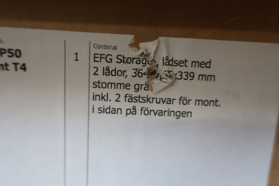 6 stk. skuffemonduler EFG