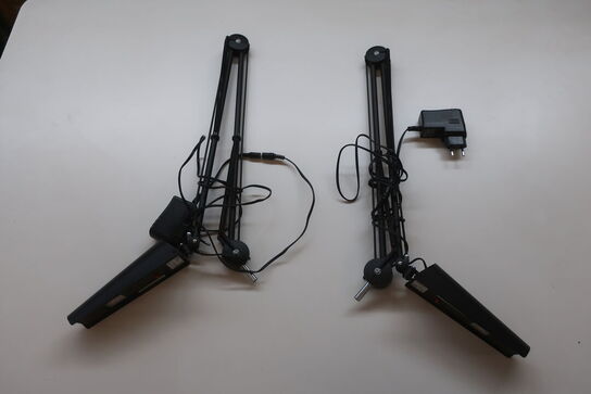 2 stk. led lamper LUXO uden fod