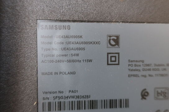 Fjernsyn SAMSUNG UE43AU6905K